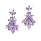 95703, MARQUISE RHINESTONE ACCENT EVENING EARRING