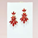 95703, MARQUISE RHINESTONE ACCENT EVENING EARRING