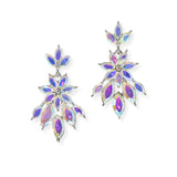 95703, MARQUISE RHINESTONE ACCENT EVENING EARRING
