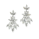 95703, MARQUISE RHINESTONE ACCENT EVENING EARRING