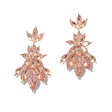 95703, MARQUISE RHINESTONE ACCENT EVENING EARRING