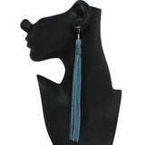 95705, LONG GENUINE SUEDE LEATHER FRINGE EARRING