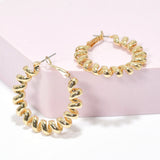 95729, 35MM SPRING LOOK ROUND HOOP EARRING