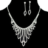 95768, CRYSTAL RHINESTONE NECKLACE SET, WEDDING, BRIDAL, PROM