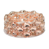 95770, TEARDROP RHINESTONE ACCENT STRETCH BRACELET, WEDDING, BRIDAL, PROM