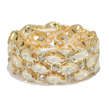 95770, TEARDROP RHINESTONE ACCENT STRETCH BRACELET, WEDDING, BRIDAL, PROM