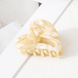 95801, SIDE HEART MARBLE ACETATE MINI HAIR CLAW