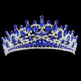 95910, CRYSTAL RHINESTONE CROWN TIARA WITH HAIR COMB, WEDDING, BRIDAL, PROM, PAGEANT