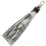 95913, GENUINE LEATHER SUEDE TASSEL KEYCHAIN