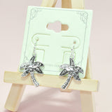 95941, TROPICAL PALM TREE FILIGREE EARRING