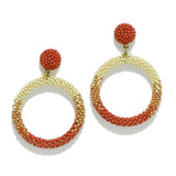 95942, ROUND SEED BEAD EARRING