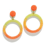 95942, ROUND SEED BEAD EARRING