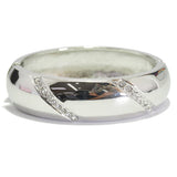 96011, PAVE RHINESTONE ACCENT BANGLE BRACELET