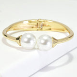96051, PEARL OPEN CUFF BRACELET
