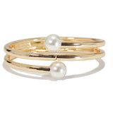 96055, PEARL OPEN CUFF BRACELET