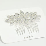 96069, MARQUISE RHINESTONE BRIDAL HAIR COMB, CRYSTAL WEDDING PIECES