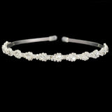 96089, CRYSTAL RHINESTONE HEADBAND, HAIRBAND, WEDDING, BRIDAL, PROM, PAGEANT