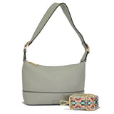 96099, PU SOFT LEATHER CROSSBODY HANDBAG
