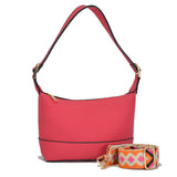 96099, PU SOFT LEATHER CROSSBODY HANDBAG