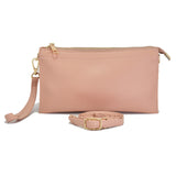 96100, 9.5"L PU SOFT LEATHER CLUTCH CROSSBODY BAG