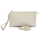 96100, 9.5"L PU SOFT LEATHER CLUTCH CROSSBODY BAG