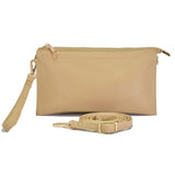 96100, 9.5"L PU SOFT LEATHER CLUTCH CROSSBODY BAG