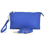 96100, 9.5"L PU SOFT LEATHER CLUTCH CROSSBODY BAG