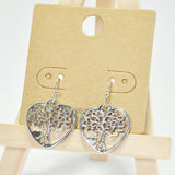 96120, HEART TREE OF LIFE DANGLE EARRING