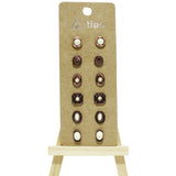 96131, WESTERN CONCHO ACCENT STUD EARRING SET