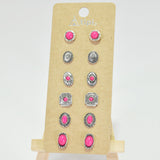 96131, WESTERN CONCHO ACCENT STUD EARRING SET
