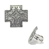 96137, WESTERN CROSS CUFF RING