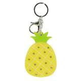 96161, PINEAPPLE FRUIT GLITTER ACRYLIC KEYCHAIN
