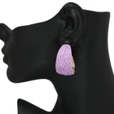 96178, RAFFIA HOOP EARRING