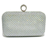 96234, RHINESTONE GLITTER EVENING CLUTCH BAG