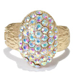 96430, OVAL PEARL STUDDED BANGLE BRACELET