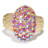 96430, OVAL PEARL STUDDED BANGLE BRACELET