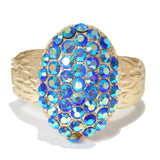 96430, OVAL PEARL STUDDED BANGLE BRACELET