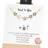 96477, GOLD DIPPED, "NEXT TO YOU" DAINTY CUTOUT STAR NECKLACE