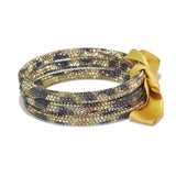 96482, BLING GLITTER STONE MULTI LAYERED BANGLE BRACELET