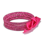 96482, BLING GLITTER STONE MULTI LAYERED BANGLE BRACELET
