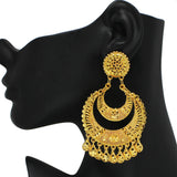96502, 24K GOLD PLATED VINTAGE FILIGREE EARRING