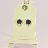 96517, NATURAL STONE ROUND STUD EARRING