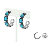 96536, RHINESTONE ACCENT HOOP EARRING
