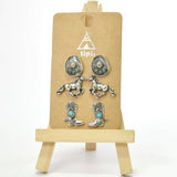 96555, WESTERN BOOTS & HORSE STUD EARRING SET
