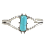 96565, WESTERN RECTANGLE STONE CUFF BRACELET
