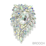96570, RHINESTONE EVENING PIN BROOCH
