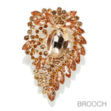 96570, RHINESTONE EVENING PIN BROOCH