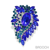 96570, RHINESTONE EVENING PIN BROOCH