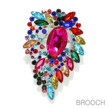 96570, RHINESTONE EVENING PIN BROOCH