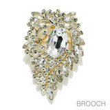 96570, RHINESTONE EVENING PIN BROOCH